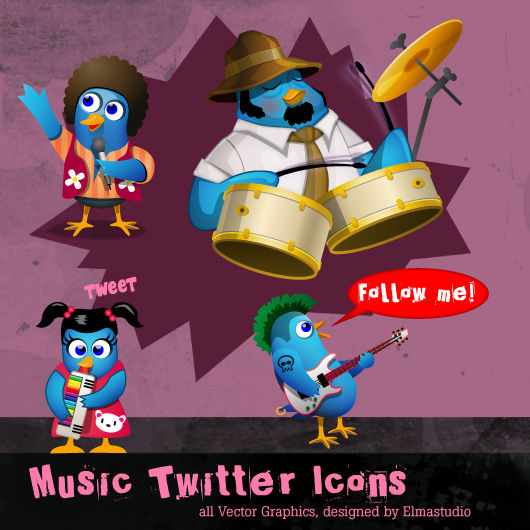 Music Twitter-Icon Freebies