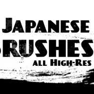 free Japanese Photoshop Ink Brushes