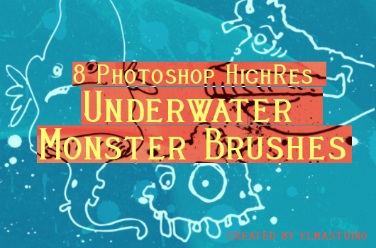 Free Photoshop Monster Brushes