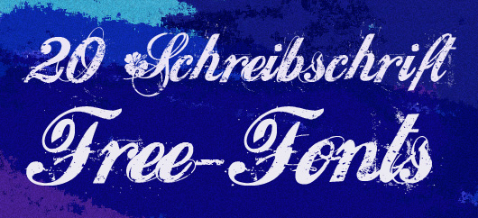 Schreibschrift Free-Fonts für Webdesigner