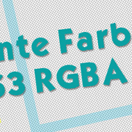CSS3 RGBA Transparenz