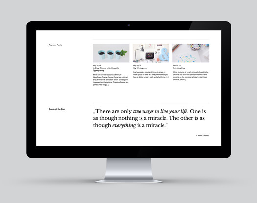 Cocoa WordPress Blog Theme