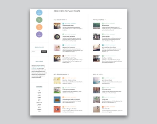Namba WordPress Blog Theme