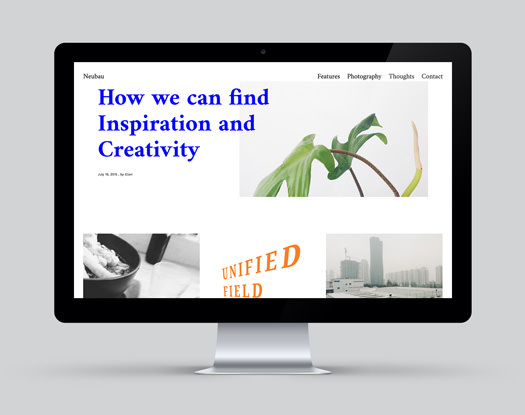 Neubau WordPress Blog Theme