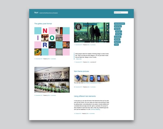 Nori WordPress Blog Theme