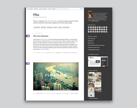 Piha WordPress Blog Theme