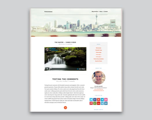 Pohutukawa WordPress Blog Theme