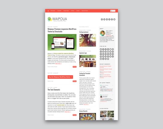 Waipoua WordPress Blog Theme