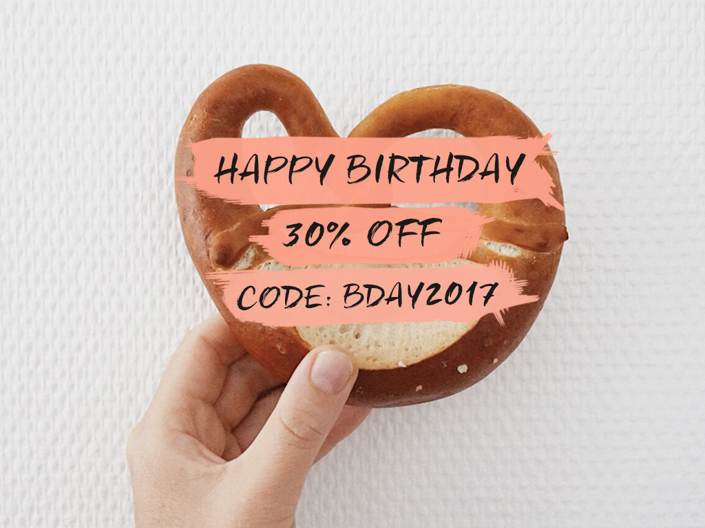 For 30 Birthday Discount Use The Coupon Code "bday2017" Elmastudio