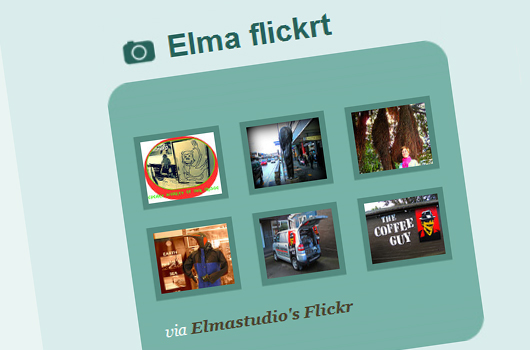 Elmastudio Flickr Badge