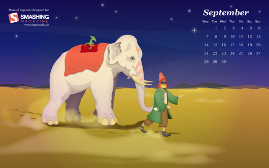 September Wallpaper bei Smashing Magazine