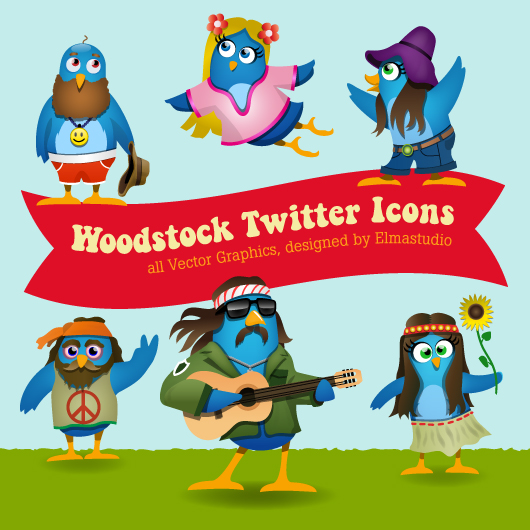 Freebie Twitter Icon Set- free download