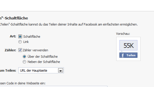 Facebook Widgets für deinen Blog