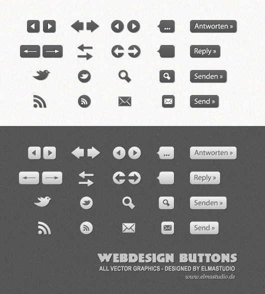 Free Vector Webdesign Buttons