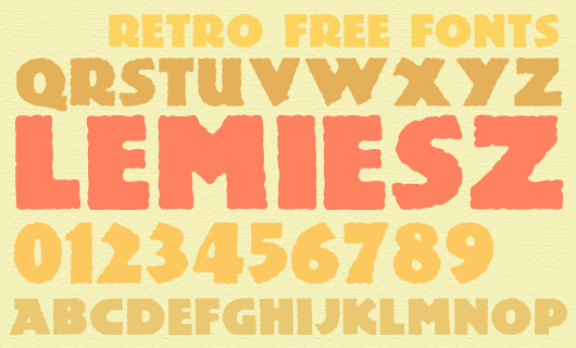 Retro Free Fonts for Webdesign