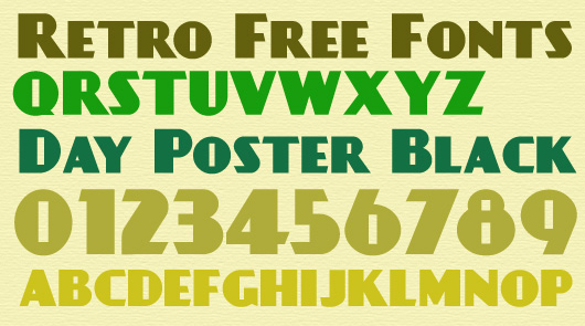 Retro Free Fonts for Webdesign