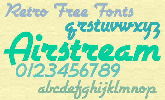 Retro Free Fonts for Webdesign