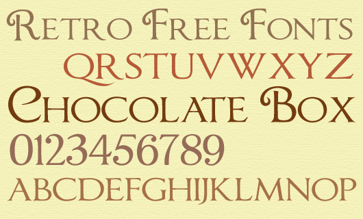 Retro Free Fonts for Webdesign