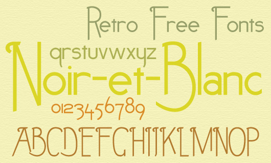 Retro Free Fonts for Webdesign