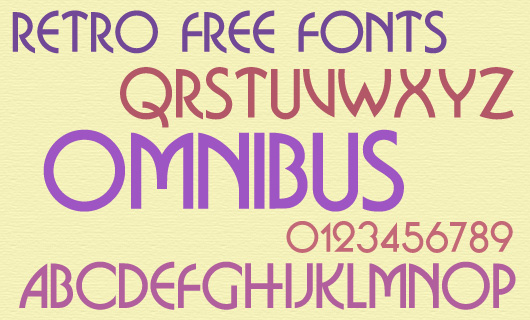 Retro Free Fonts for Webdesign