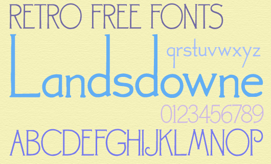 Retro Free Fonts for Webdesign