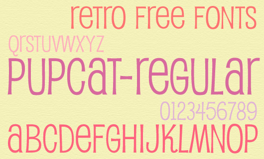 Retro Free Fonts for Webdesign