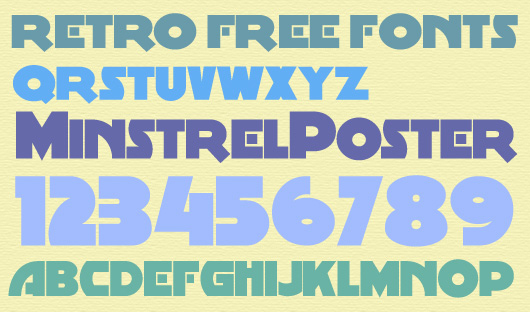 Retro Free Fonts for Webdesign