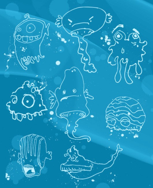 Free Photoshop Monster Brushes