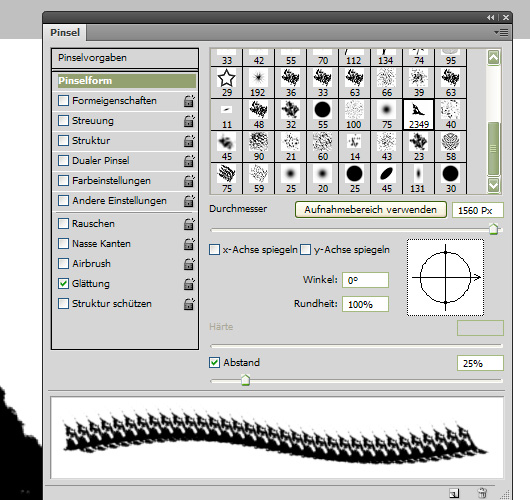 Photoshop Pinsel selbst erstellen