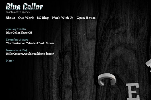 Webdesign Trends dunkler Hintergrund