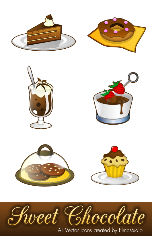 free Chocolate Vector Icons