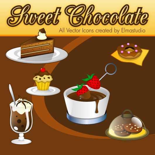 free Chocolate Vector Icons