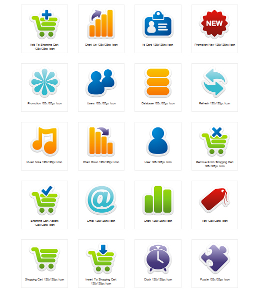 kostenlose e-Commerce Icon-Sets