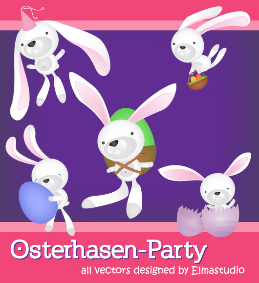 Osterhasen Icon-Set kostenlos downloaden