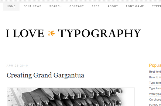 Webseiten und Blogs für Typografie-Liebhaber