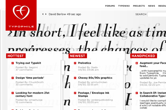 Webseiten und Blogs für Typografie-Liebhaber