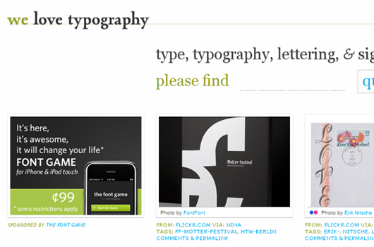 Webseiten und Blogs für Typografie-Liebhaber