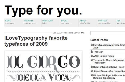 Webseiten und Blogs für Typografie-Liebhaber