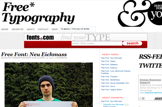 Webseiten und Blogs für Typografie-Liebhaber
