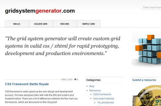 CSS Grid-Systeme und Grid-Generatoren