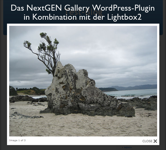 Lightbox-Effekt mit dem NextGEN Gallery WordPress-Plugin