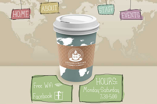 Webdesign Inspiration Kaffee