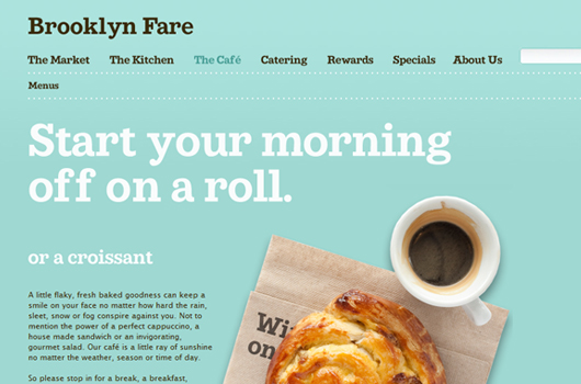 Webdesign Inspiration Kaffee