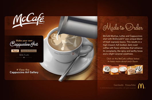 Webdesign Inspiration Kaffee