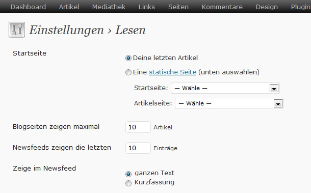 RSS-Feed mit Feedburner