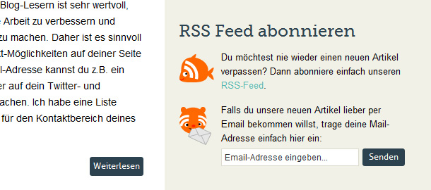 RSS-Feed mit Feedburner