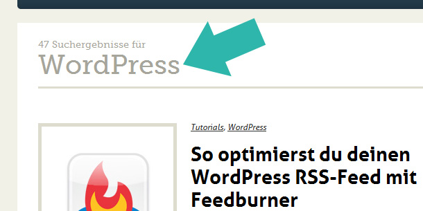 WordPress Suche verbessern