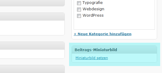 WordPress neuste Blog-Artikel mit Thumbnails