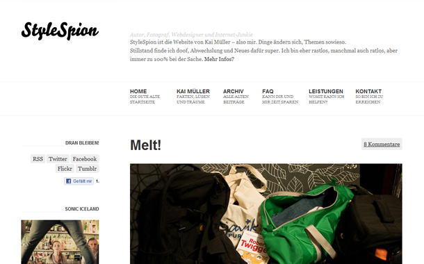 kreative, deutschsprachige WordPress Webseiten