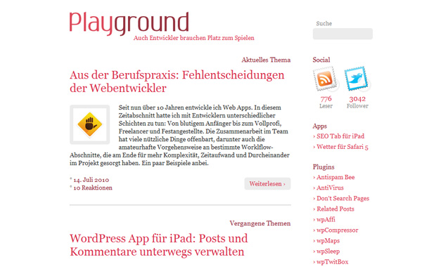 kreative, deutschsprachige WordPress Webseiten